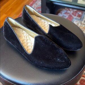 BIRDIES , Elegant Black Velvet women’s Loafers